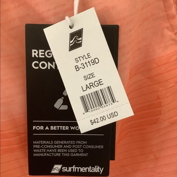 Surfmentality swim trunks Sz L men’s pull on NWT - Picture 10 of 10